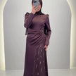 Robe de soirée Nalea Marron