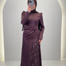 Robe de soirée Nalea Marron