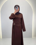 Robe de soirée Arami Marron 01