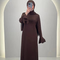 Robe de soirée Fima marron