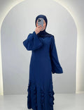 Robe de soirée Diya bleu foncé