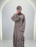 Robe de soirée Diya Taupe