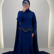 Robe de soirée Simay bleu foncé