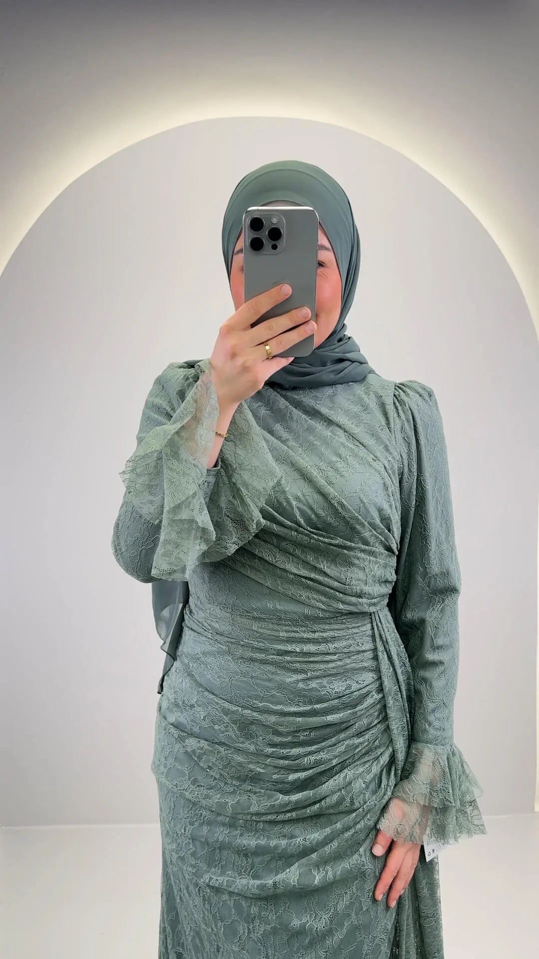 Eliza Robe de soirée Kaki