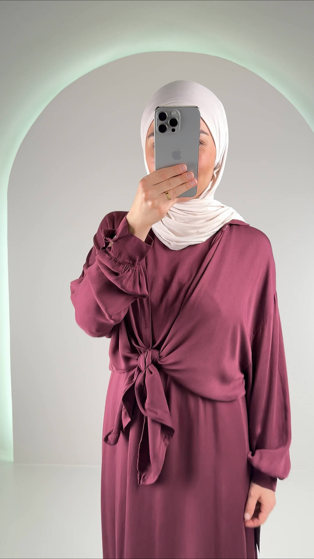 Fera Zweiteiler Kleid Weinrot