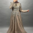 Gözde Exclusive Evening dress Taupe