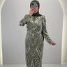 Robe de soirée Huda verte