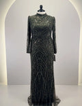 Noura Evening dress Khaki