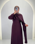 Robe de soirée Zera Bordeaux