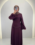 Robe de soirée Aramiel Bordeaux