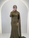 Robe de soirée Liora verte