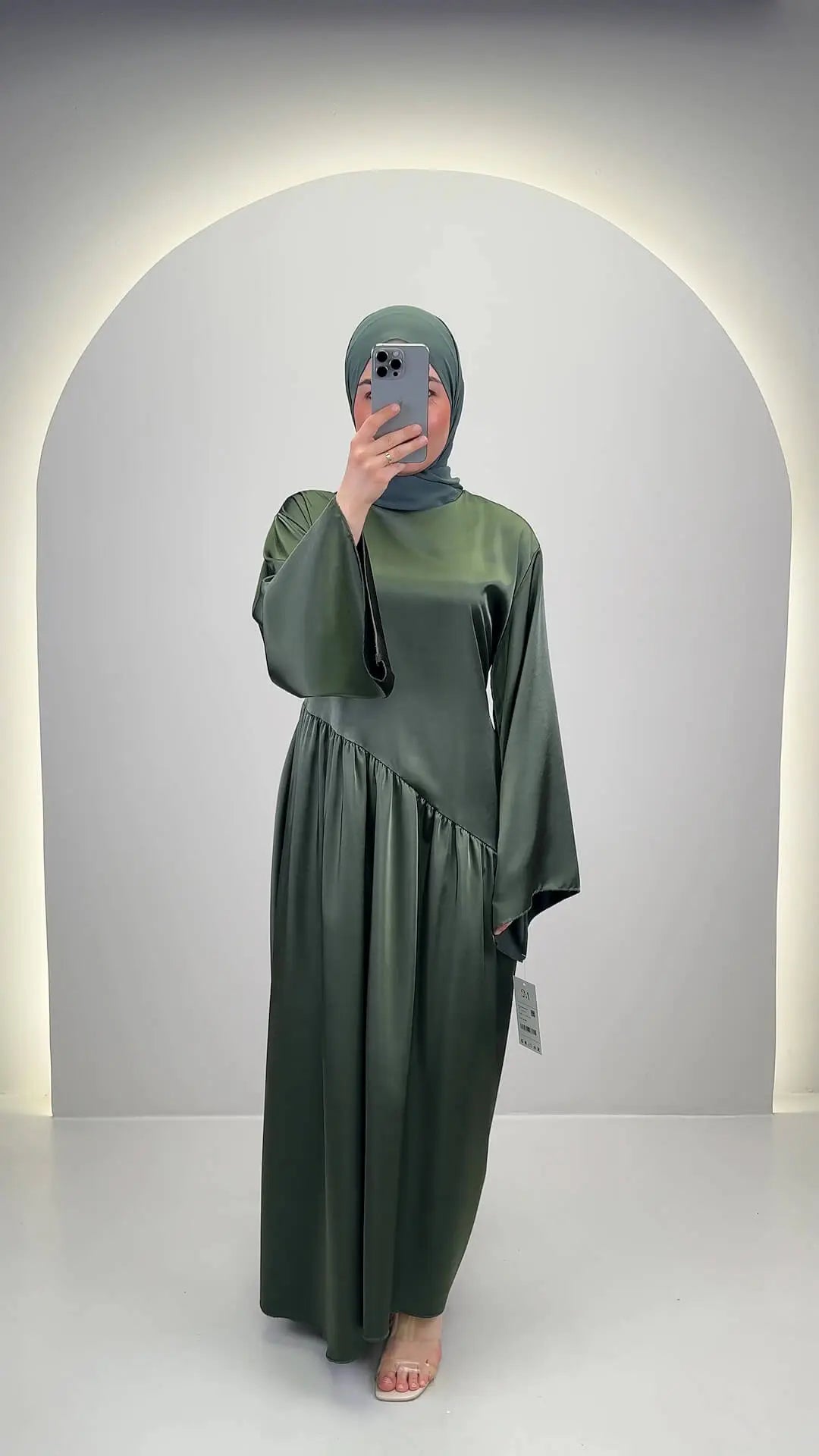 Robe de soirée Meslia verte