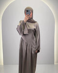 Robe de soirée Meslia Taupe