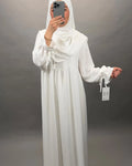 Mila Abaya Set with Khimar White