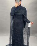 Milea Abendkleid Dunkelblau
