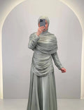 Robe de soirée Liyan Menthe