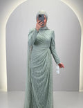 Robe de soirée Mireya Menthe