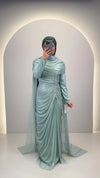 Robe de soirée Velina menthe