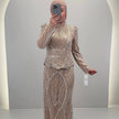 Miyasa Evening dress Beige 01