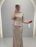 Robe de soirée Miyasa Beige