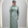 Robe de soirée Asell Menthe