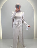 Robe de soirée Nalea Beige