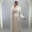 Robe de soirée Oysu Beige 01