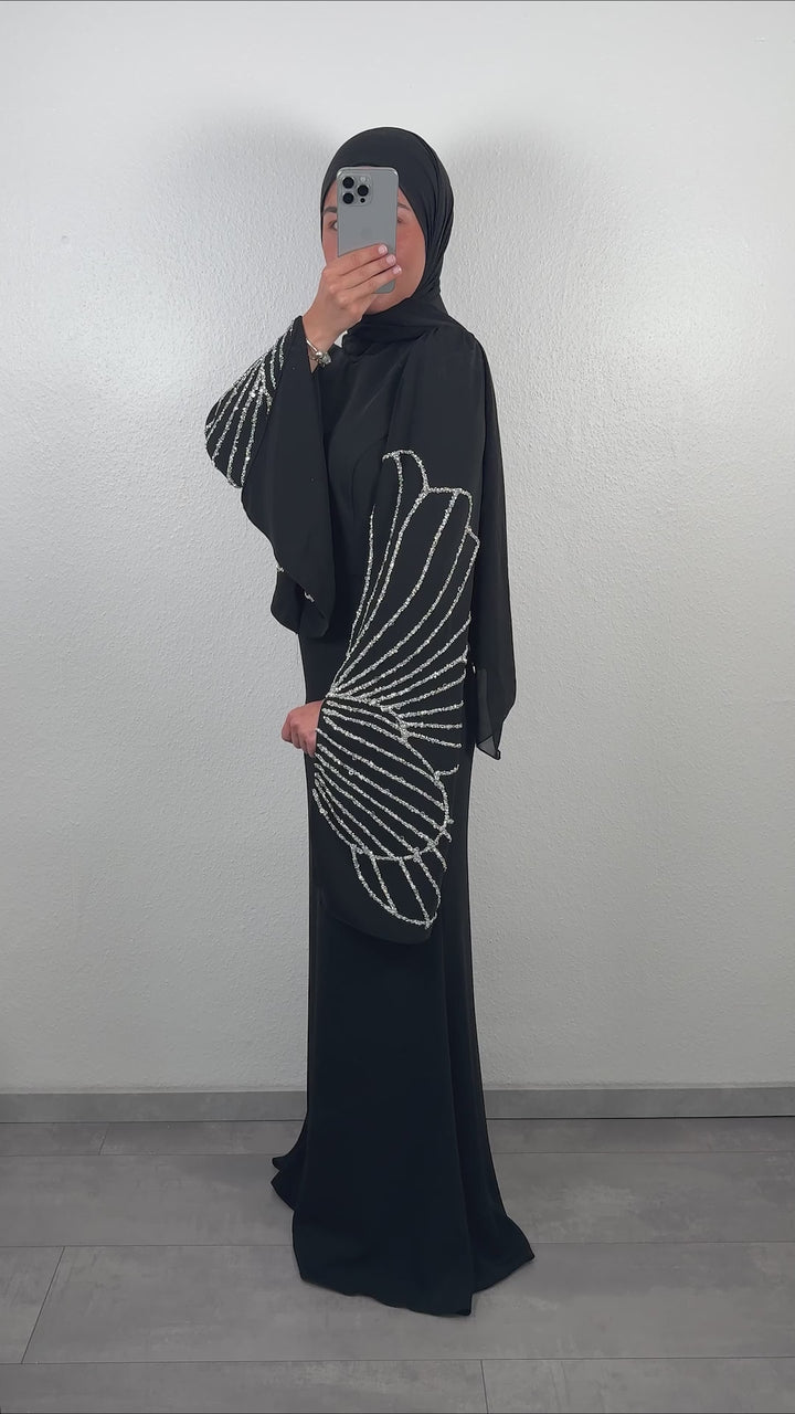 <tc>Robe de soirée Alev noir</tc>