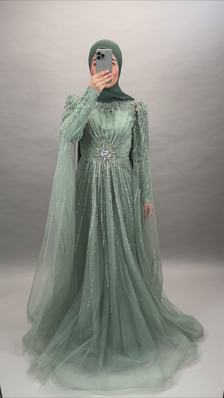 irem Exclusive evening dress Mint