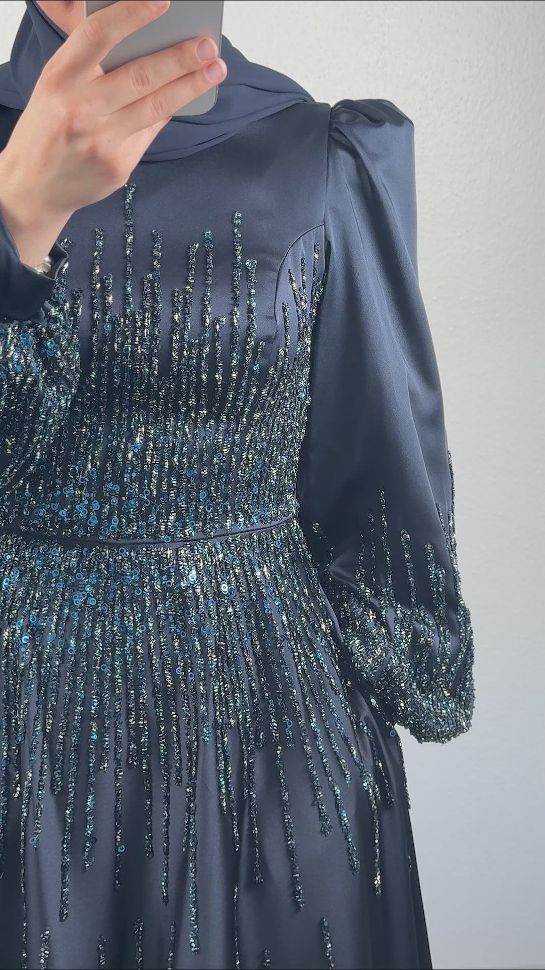 Robe de soirée Yüsray bleu foncé