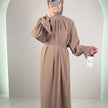 Riya Robe de Soirée Taupe