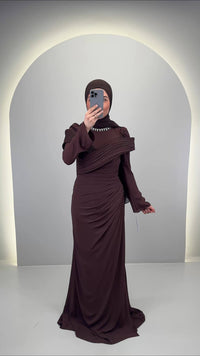 Sanya Evening dress Brown