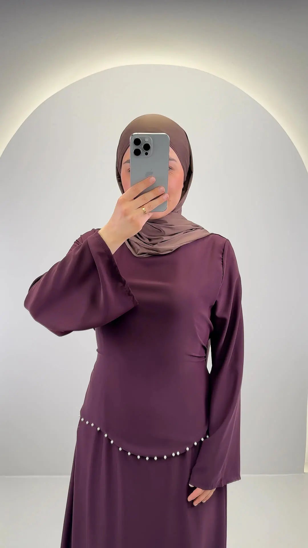 Aramiel Abendkleid Weinrot