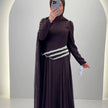 Robe de soirée Seyla marron