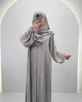 Hifaya Ensemble Abaya avec Khimar Taupe