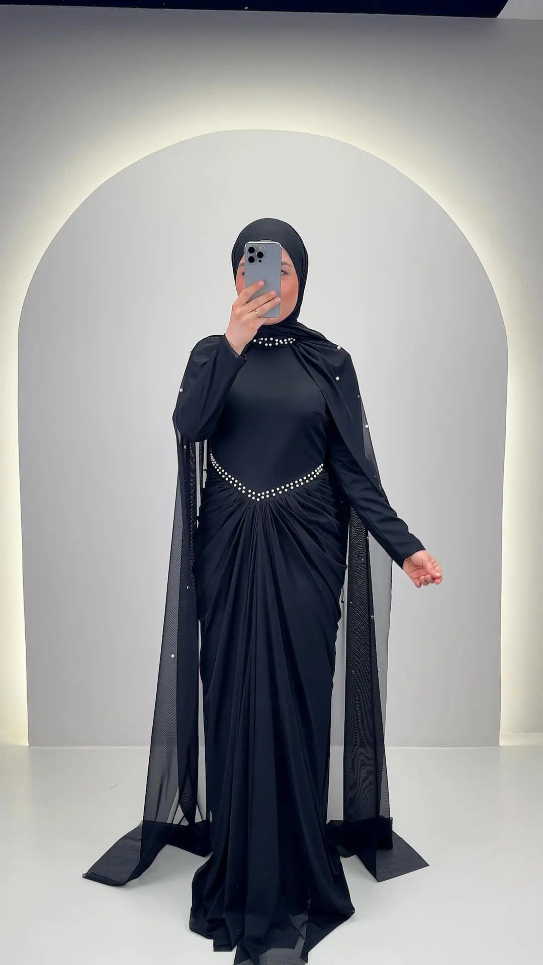 Robe de soirée Tiya noire