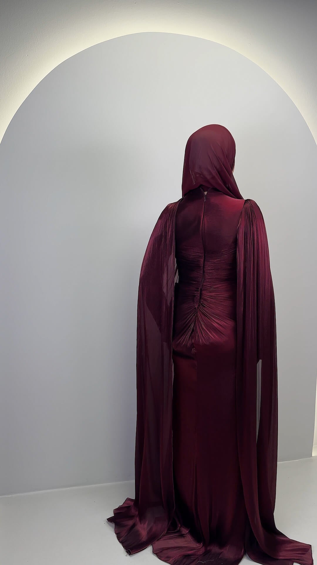Emira Evening dress Wine Red